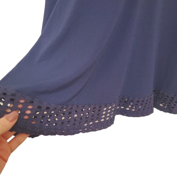 Michael Kors | Soft Mesh Panel Fit and Flare Stretch Dress - Picture 7 of 12